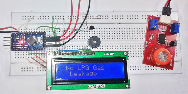 LPG Leakage Detector using Arduino-in-chennai