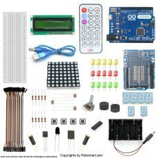Leonardo R3 1602 Lcd Starter Kit With 17 Basic Arduino Project