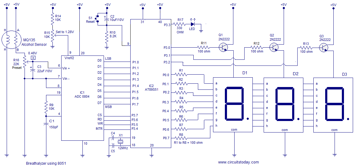visitor counter using 8051 