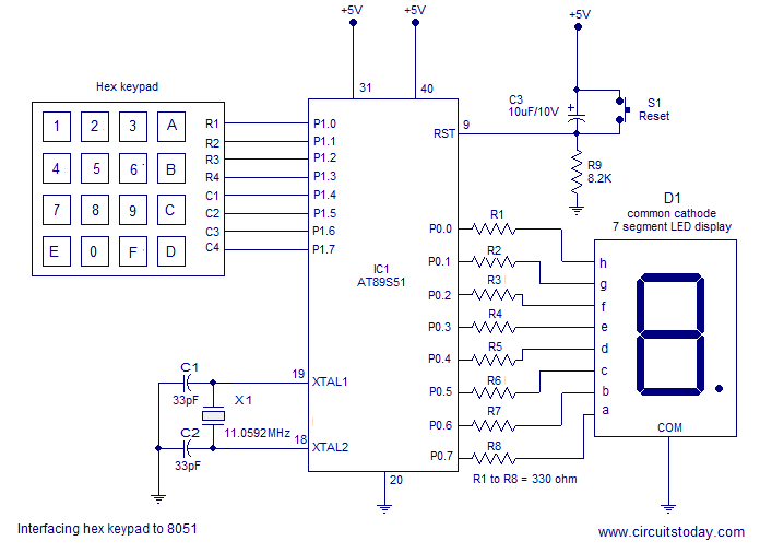 interfacing-hex-keypad-to-8051