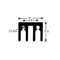 HeatSink Type PI49 - 20mm 1-TO220-Heatsinks
