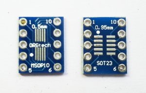 MSOP 10 Pin (0.5mm) and SOT23 10 pin (0.95mm) SMD IC Adapter in chennai