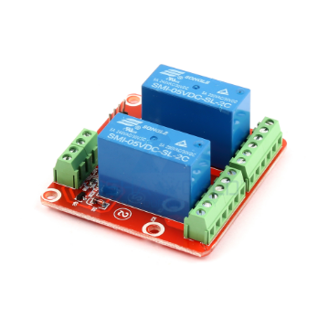 2 x DC 5V DPDT Power High Level Triggering Relay Module